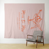 Bachelorette Party grillige Achtergrond Fotocabine Wandkleed (In Situ (horizontaal))