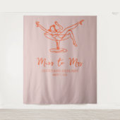 Bachelorette Party grillige Achtergrond Fotocabine Wandkleed (Voorkant)