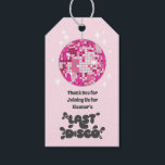 Bachelorette Party Groovy Laatste Disco Favor Cadeaulabel<br><div class="desc">Bachelorette Last Disco Favor Tags - de perfecte manier om het podium te zetten voor een onvergetelijke avond of weekend van feest! Omarm de retro vibes met dit oogverblindende ontwerp dat een levendige roze discobal, glinsterende lichten en een vleugje nostalgie bevat. De strakke en chique lay-out voegt een moderne twist...</div>