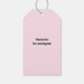 Bachelorette Party Groovy Laatste Disco Favor Cadeaulabel (Achterkant)