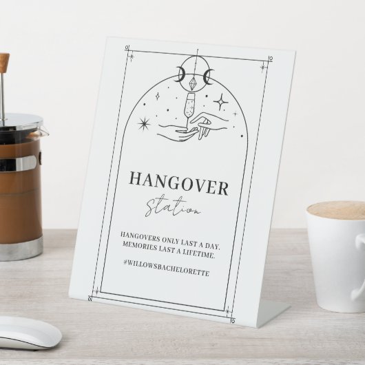 Bachelorette Party Hangover Mystieke Tarot Teken Reclamebord Met Voetstuk (Insitu)