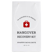 Bachelorette Party Hangover Recovery Kit Klein Cadeauzakje (Achterkant)