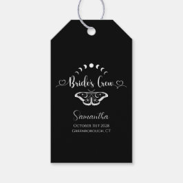 Bachelorette party hemelse gothic gepersonaliseerd cadeaulabel