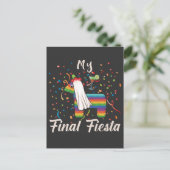 Bachelorette Party Hen Night Final Fiesta Pinata Briefkaart (Staand voorkant)