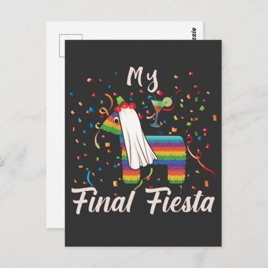 Bachelorette Party Hen Night Final Fiesta Pinata Briefkaart (Voorkant / Achterkant)
