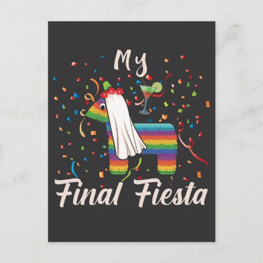 Bachelorette Party Hen Night Final Fiesta Pinata Briefkaart (Voorkant)