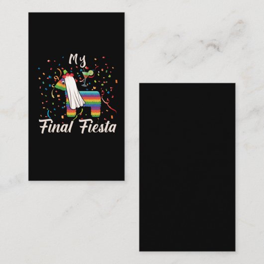 Bachelorette Party Hen Night Final Fiesta Pinata Visitekaartje (Voorkant / Achterkant)