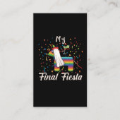 Bachelorette Party Hen Night Final Fiesta Pinata Visitekaartje (Voorkant)