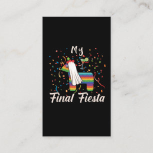 Bachelorette Party Hen Night Final Fiesta Pinata Visitekaartje