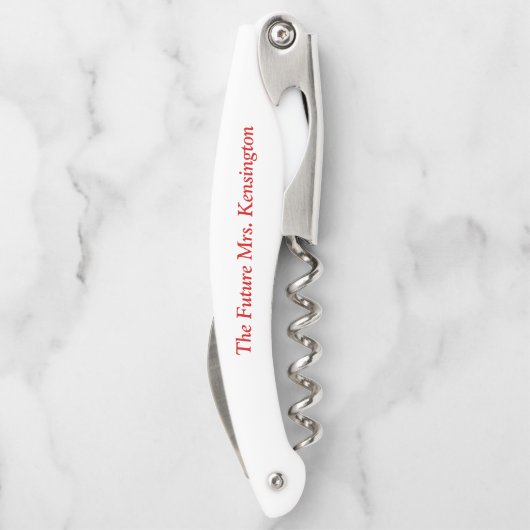 Bachelorette party hier komt de Bride Corkschroef Kurkentrekker (Achterkant)