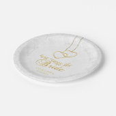 Bachelorette party - hier komt de 👰 papieren bordje (Gekanteld)