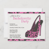 Bachelorette Party High Heel Uitnodiging (Voorkant)