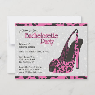 Bachelorette Party High Heel Uitnodiging