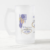 Bachelorette Party in Las Vegas - Donkerblauw Matglas Bierpul (Links)