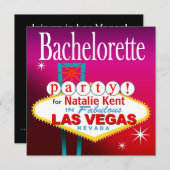 Bachelorette Party in Las Vegas Kaart (Voorkant / Achterkant)