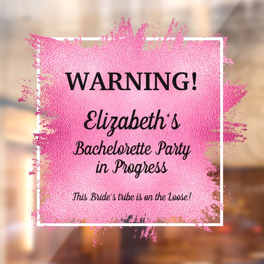 Bachelorette Party in Progress Car Raamsticker (Vel 2)