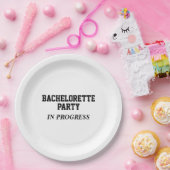 Bachelorette Party in Progress Paper Borden Papieren Bordje (Feest)