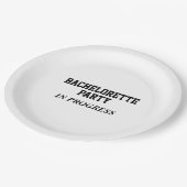 Bachelorette Party in Progress Paper Borden Papieren Bordje (Gekanteld)