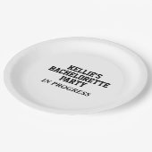 Bachelorette Party in Progress Paper Borden Papieren Bordje (Gekanteld)