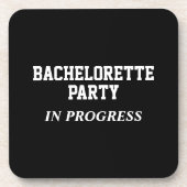 Bachelorette Party in wording Bier Onderzetter (Voorkant)
