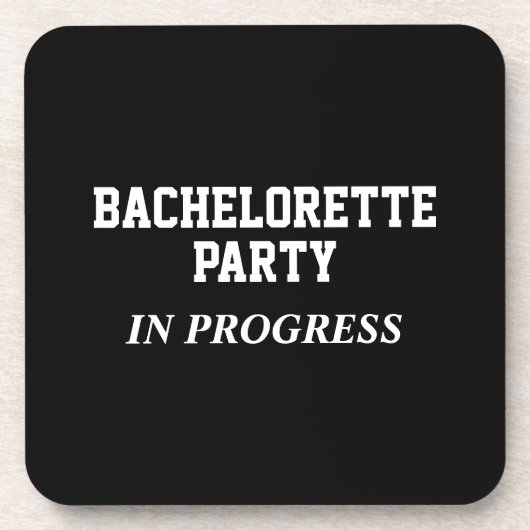 Bachelorette Party in wording Bier Onderzetter (Voorkant)