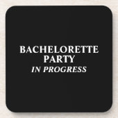 Bachelorette Party in wording Bier Onderzetter (Voorkant)