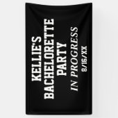 Bachelorette Party in wording Spandoek (Verticaal)