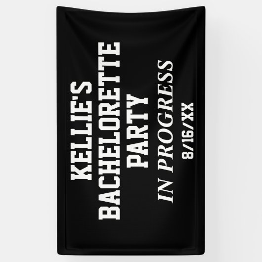 Bachelorette Party in wording Spandoek (Verticaal)