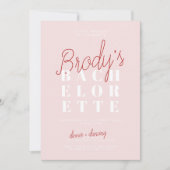 Bachelorette Party Invitation - Brody Kaart (Voorkant)