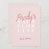 Bachelorette Party Invitation - Brody Kaart (Voorkant / Achterkant)