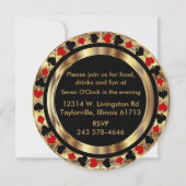 Bachelorette Party Invitation - DIY City & State Kaart (Achterkant)