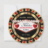 Bachelorette Party Invitation - DIY City & State Kaart (Voorkant)