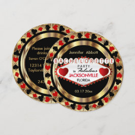 Bachelorette Party Invitation - DIY City & State Kaart