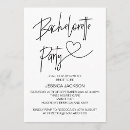 Bachelorette Party Invitation Hen's Night Invite Kaart