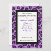 Bachelorette Party Invitation - Zebra'n Leopard Kaart (Achterkant)