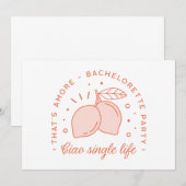 Bachelorette party Italiaanse zomerthema grap Kaart (Voorkant / Achterkant)