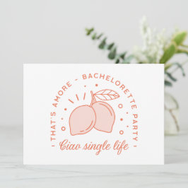 Bachelorette party Italiaanse zomerthema grap Kaart