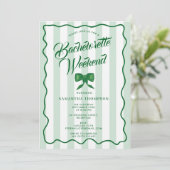 Bachelorette Party Itinerary Bach Weekend Bow Kaart (Staand voorkant)