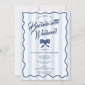 Bachelorette Party Itinerary Bach Weekend Bow Kaart (Voorkant)