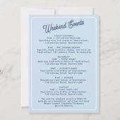 Bachelorette Party Itinerary Bach Weekend Retro Kaart (Achterkant)