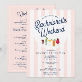 Bachelorette Party Itinerary Bach Weekend Retro Kaart