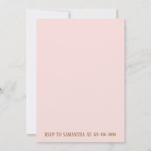 Bachelorette Party Itinerary Kaart (Achterkant)