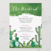 Bachelorette Party Itinerary - Palm Springs Programmakaart (Voorkant)