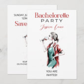 Bachelorette Party Kaart (Voorkant / Achterkant)