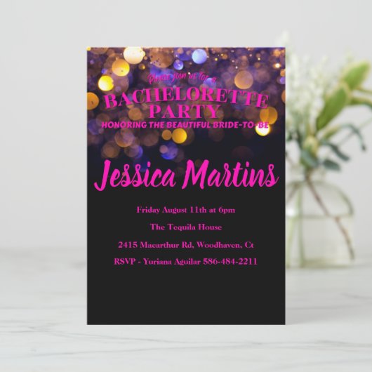 Bachelorette Party Kaart (Staand voorkant)