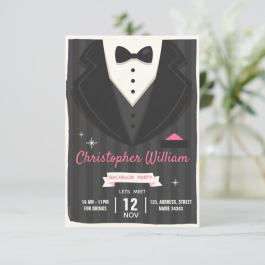 Bachelorette Party Kaart (Staand voorkant)