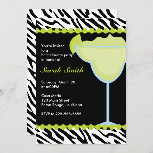 Bachelorette Party Kaart (Voorkant / Achterkant)