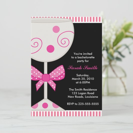 Bachelorette Party Kaart (Staand voorkant)