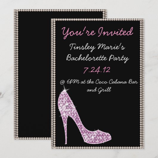 Bachelorette Party Kaart (Voorkant / Achterkant)