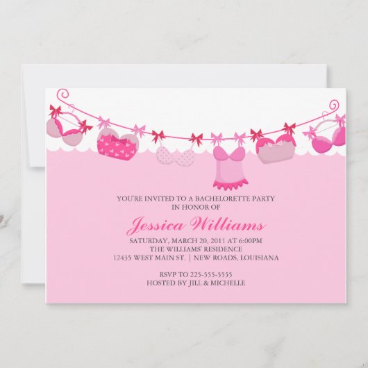 Bachelorette Party Kaart (Voorkant)